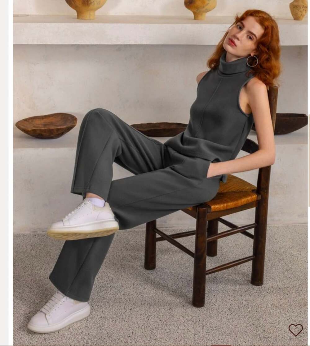 OGL Move Grey High Rise Front Seam Wide Leg Trousers Pants Womens Size 2XL NWT